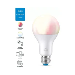 WiZ 100W Equivalent A21 LED Smart Bulb, White (603514)