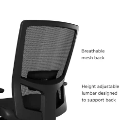 Workplace2.0™ 500 Series Vinyl and Mesh Task Chair, Black (51974)