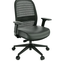 Workplace2.0 Health™ Bedford Polyurethane/Nylon Task Chair, Black (WP62574)