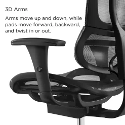 Workplace2.0 Lawton Ergonomic Mesh Swivel Task Chair, Black (UN62655)