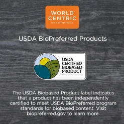 World Centric Fiber Trays, PLA Lined, PFAS Free, 8.3 x 4.9 x 0.7, Natural, 500/Carton