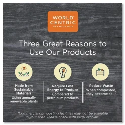 World Centric Sustainable Kraft Paper Straws, Wrapped, 8