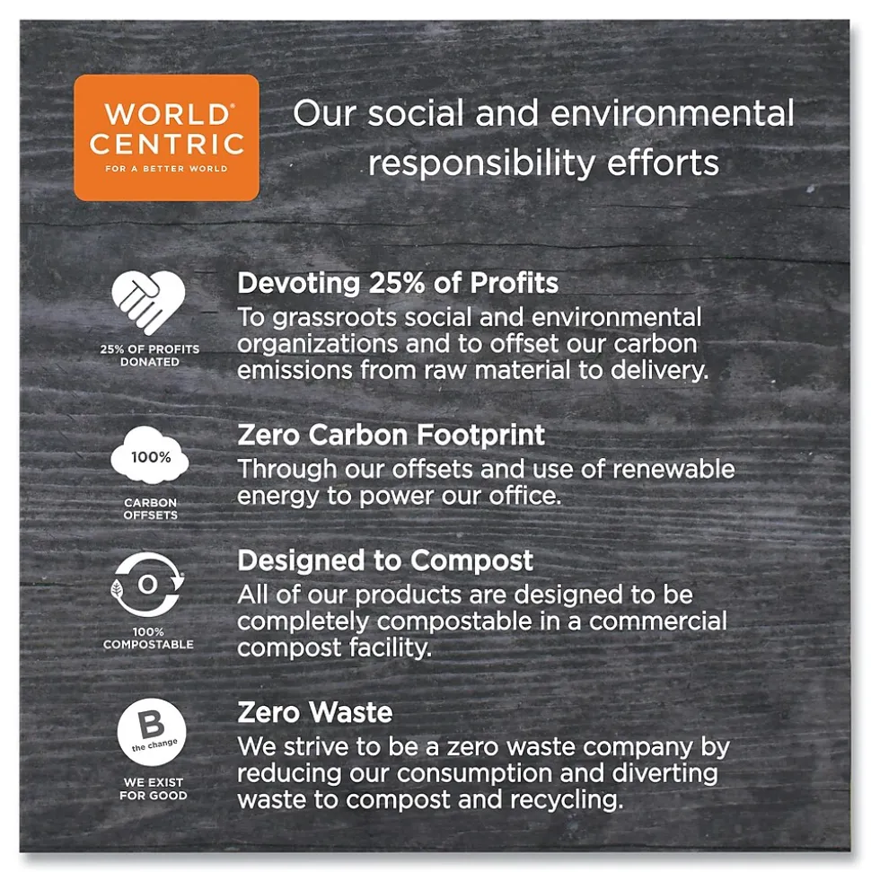 World Centric Sustainable Kraft Paper Straws, Wrapped, 8", Natural, 6,000/Carton