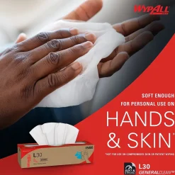 WypAll GeneralClean L30 Durable Fibers Cleaning Wipers, 9.8