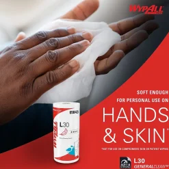 WypAll GeneralClean L30 Durable Fibers Cleaning Wipers, 11