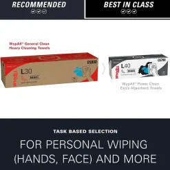 WypAll GeneralClean L30 Nylon Cleaning Wipers, 16.4