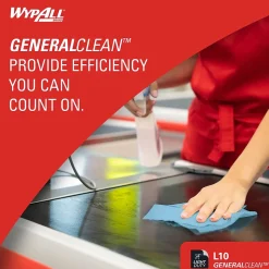WypAll GeneralClean L10 Nylon Cleaning Wipers, 10.25
