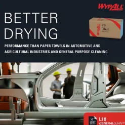 WypAll GeneralClean L10 Nylon Cleaning Wipers, 10.25