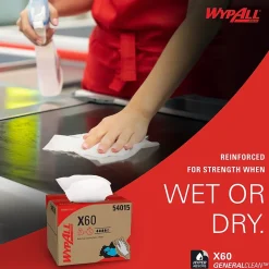 WypAll GeneralClean X60 Fabric Cleaning Wipers, 12.5