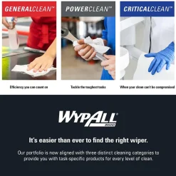 WypAll GeneralClean X60 Fabric Cleaning Wipers, 12.5