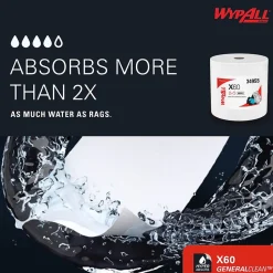 WypAll GeneralClean X60 Nylon Cleaning Wipers, 13.4
