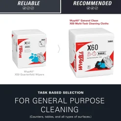 WypAll GeneralClean X60 Nylon Cleaning Wipers, 12
