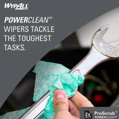 WypAll PowerClean ProScrub Fabric Cleaning Wipers, 9.5
