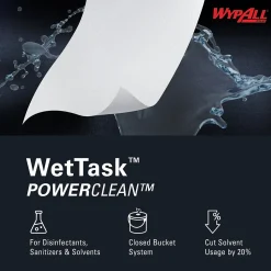 WypAll PowerClean WetTask Fabric Cleaning Wipers, 9