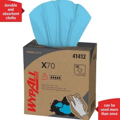WypAll PowerClean X70 Cloths, 8.34