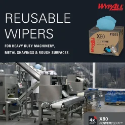 WypAll PowerClean X80 Fabric Cleaning Wipers, 16.8