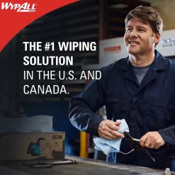 WypAll PowerClean X80 Nylon Cleaning Wipers, 12