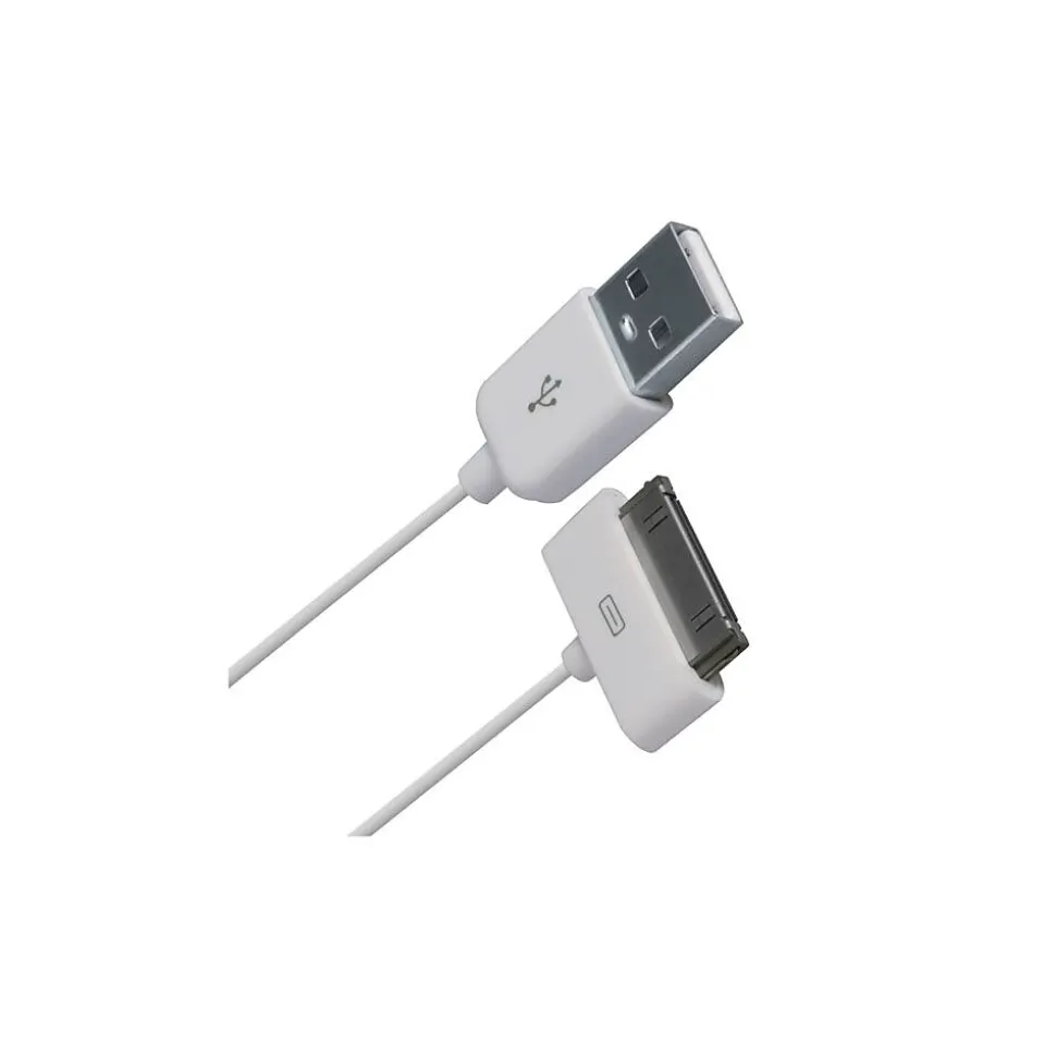 4XEM 30-Pin To RCA Composite Audio/Video Plus USB Charging Adapter For iPhone/iPod/iPad