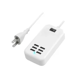 4XEM USB Charging Kit/Bundle for Phone/Tablet/Game, White (4XPOWER6USBCBL)