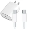 4XEM USB-C Charging Kit for iPhone 15 and iPhone 15 Plus, White (4XIPHNKIT3)