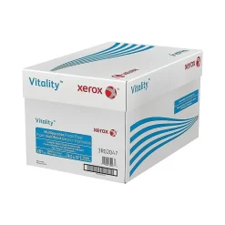 Xerox Vitality 8.5" x 11" Multipurpose Paper, 20 lbs., 92 Brightness, 500 Sheets/Ream, 10 Reams/Carton (3R02047)