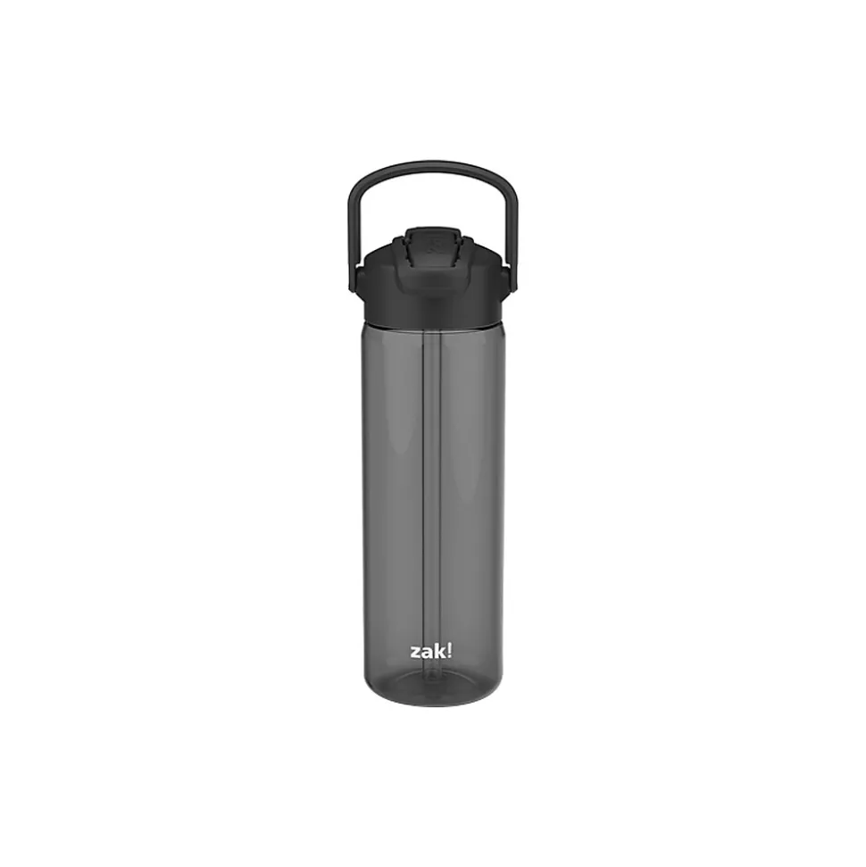 Zak! Liberty Plastic Water Bottle, 24 oz., Ebony (0015-X280)