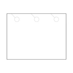 Zapco 3-Up Door Hanger, 8.5" x 11", Vellum Bristol White, 50/Pack (212-50FWH23D)