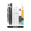 Zebra bLen Retractable Gel Pens, Medium Point, 0.7mm, Assorted Ink, 6/Pack (49501)