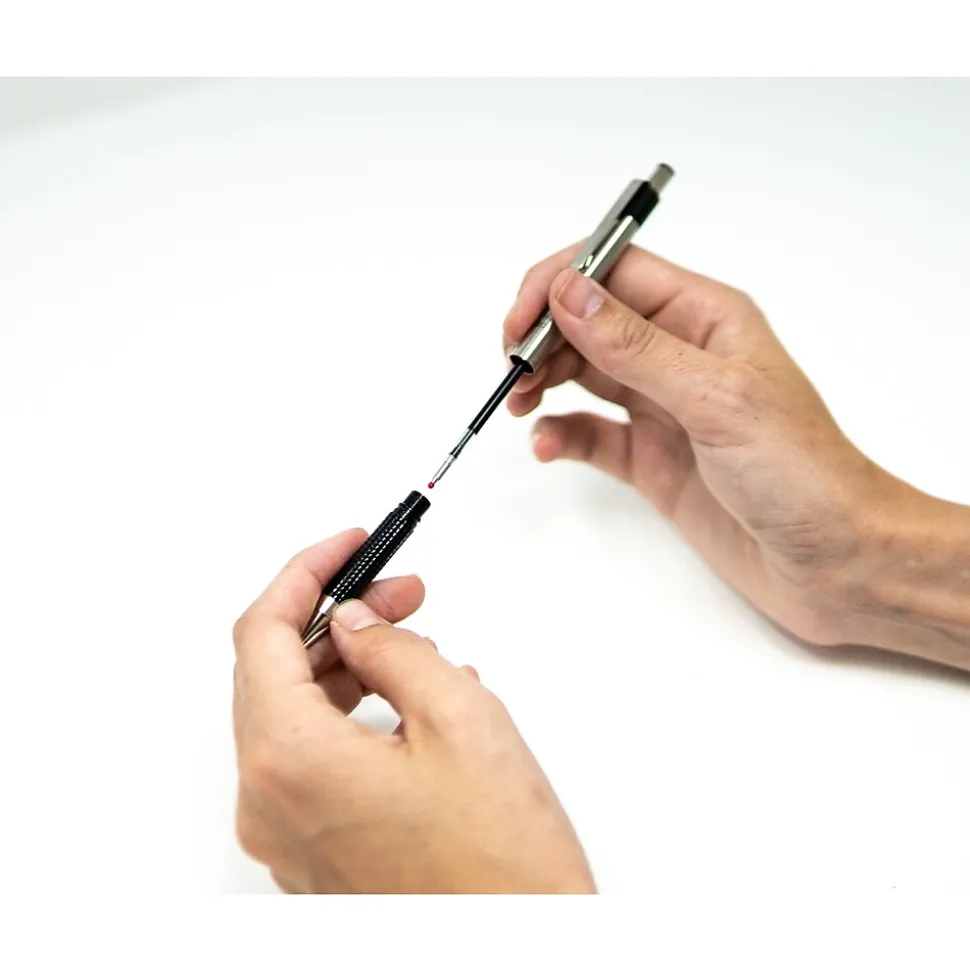 Zebra F-301 Retractable Ballpoint Pen, Bold Point, 1.6mm, Black Ink, 2 Pack (27312)