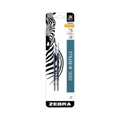 Zebra JK-Refill Gel-Ink Pen Refill, Medium Point, Black Ink, 2 Pack (88112)