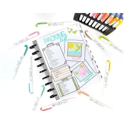 Zebra MILDLINER Double-Ended Creative Highlighter, Chisel/Bullet Tip, Magenta, 6/Pack (78270R)