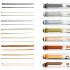 Zebra Mildliner Twin Tip Highlighters, Bullet/Chisel Tip, Neutral Assorted, 8/Pack (78208)