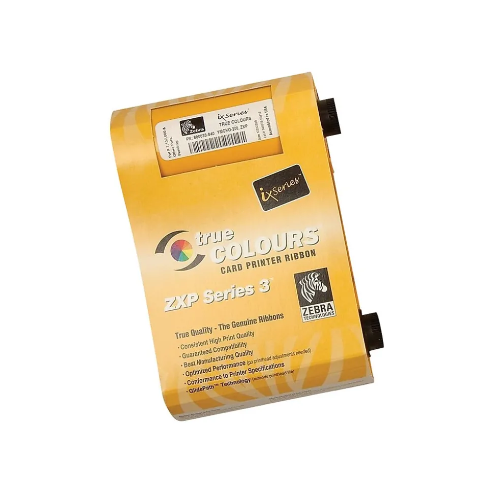 Zebra Multicolor Dye Sublimation Printer Ribbon, Each (800033-840)