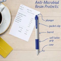 Zebra Sarasa Dry X20+ Retractable Gel Pen, Medium Point, 0.7mm, Blue Ink, Dozen (41620)