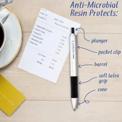 Zebra Sarasa Dry X1+ Retractable Gel Pen, Medium Point, 0.7mm, Black Ink, Dozen (41510)