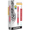 Zebra Sarasa Dry X20 Retractable Gel Pen, Fine Point, 0.5mm, Red Ink, Dozen (46730)