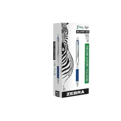 Zebra Z-Grip Flight Retractable Ballpoint Pen, Bold Point, 1.2mm, Blue Ink, Dozen (21920)