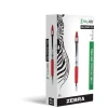 Zebra Z-Grip Max Retractable Ballpoint Pen, Medium Point, 1.0mm, Red Ink, Dozen (22430)