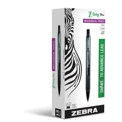Zebra Z-Grip Plus Mechanical Pencil, 0.7mm, #2 Medium Lead, Dozen (ZEB55410)