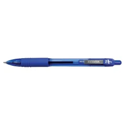 Zebra Z-Grip Retractable Ballpoint Pen, Medium Point, 1.0mm, Blue Ink, Dozen (22220)