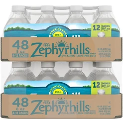 Zephyrhills 100% Natural Spring Water, 8-Ounce Mini Plastic Bottles, 48/Pack (11475286)