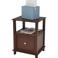 Z-Line Designs Lateral File Cabinet, Letter/Legal Size, 24"H x 18.75"W x 21"D, Espresso (ZL4357-3FSU)