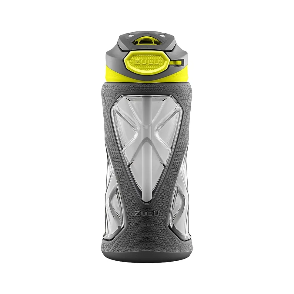 Zulu Torque Tritan Kids' Water Bottle, 16 oz., Gray/Green (238-0362-436-6)