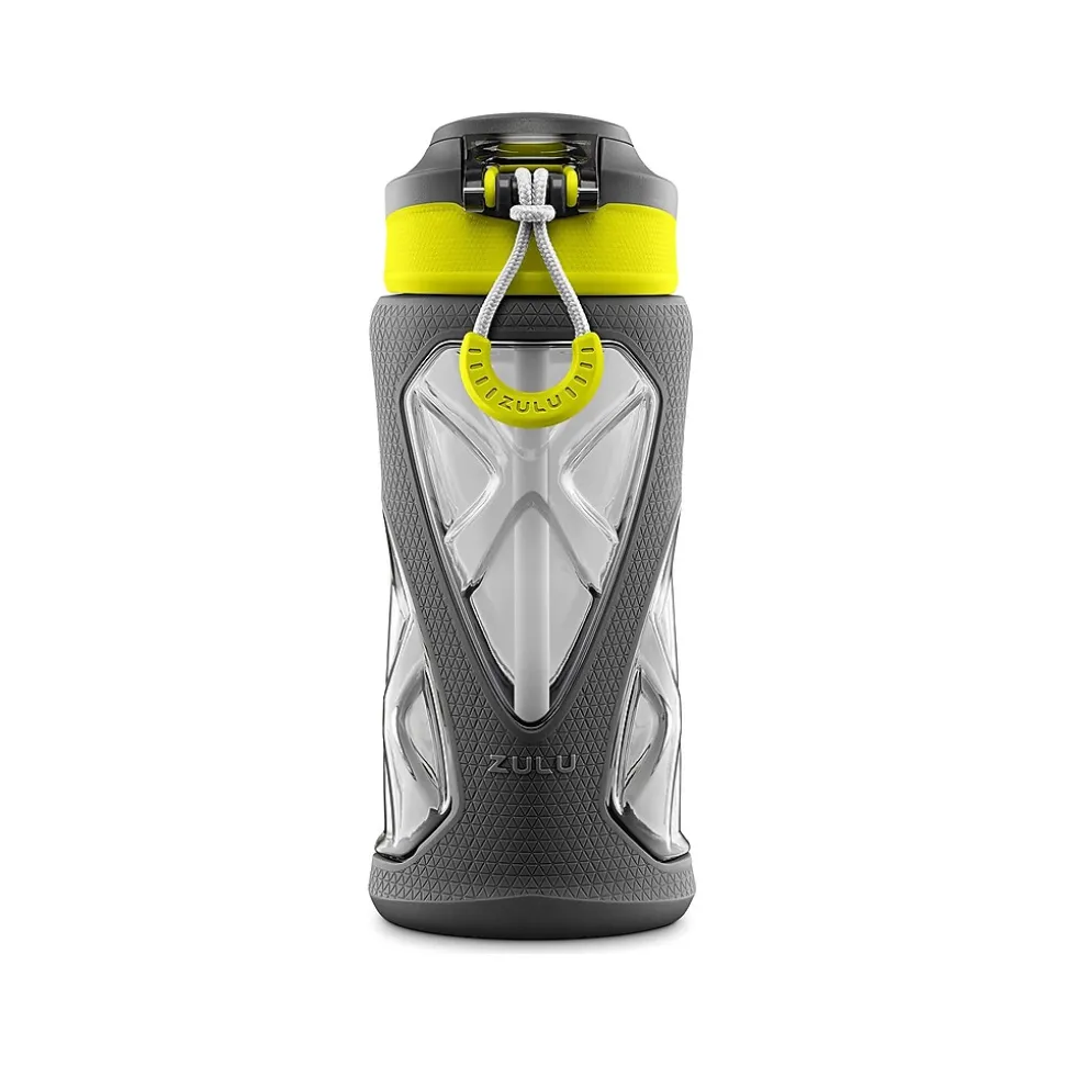 Zulu Torque Tritan Kids' Water Bottle, 16 oz., Gray/Green (238-0362-436-6)